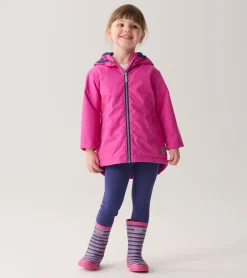 Clearance Girls Unicorn Doodle Zip-Up Lightweight Rain Jacket Rainwear|Rainwear