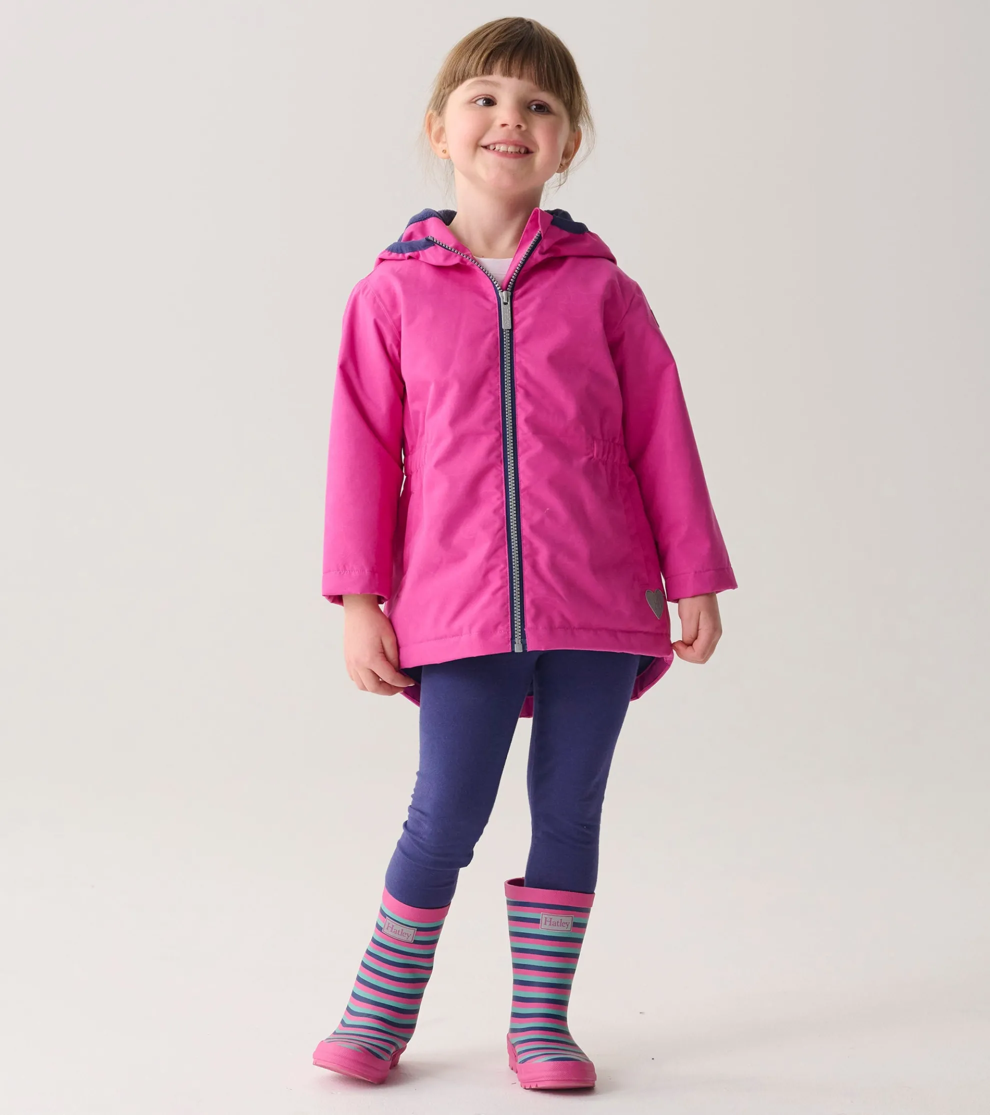Clearance Girls Unicorn Doodle Zip-Up Lightweight Rain Jacket Rainwear|Rainwear