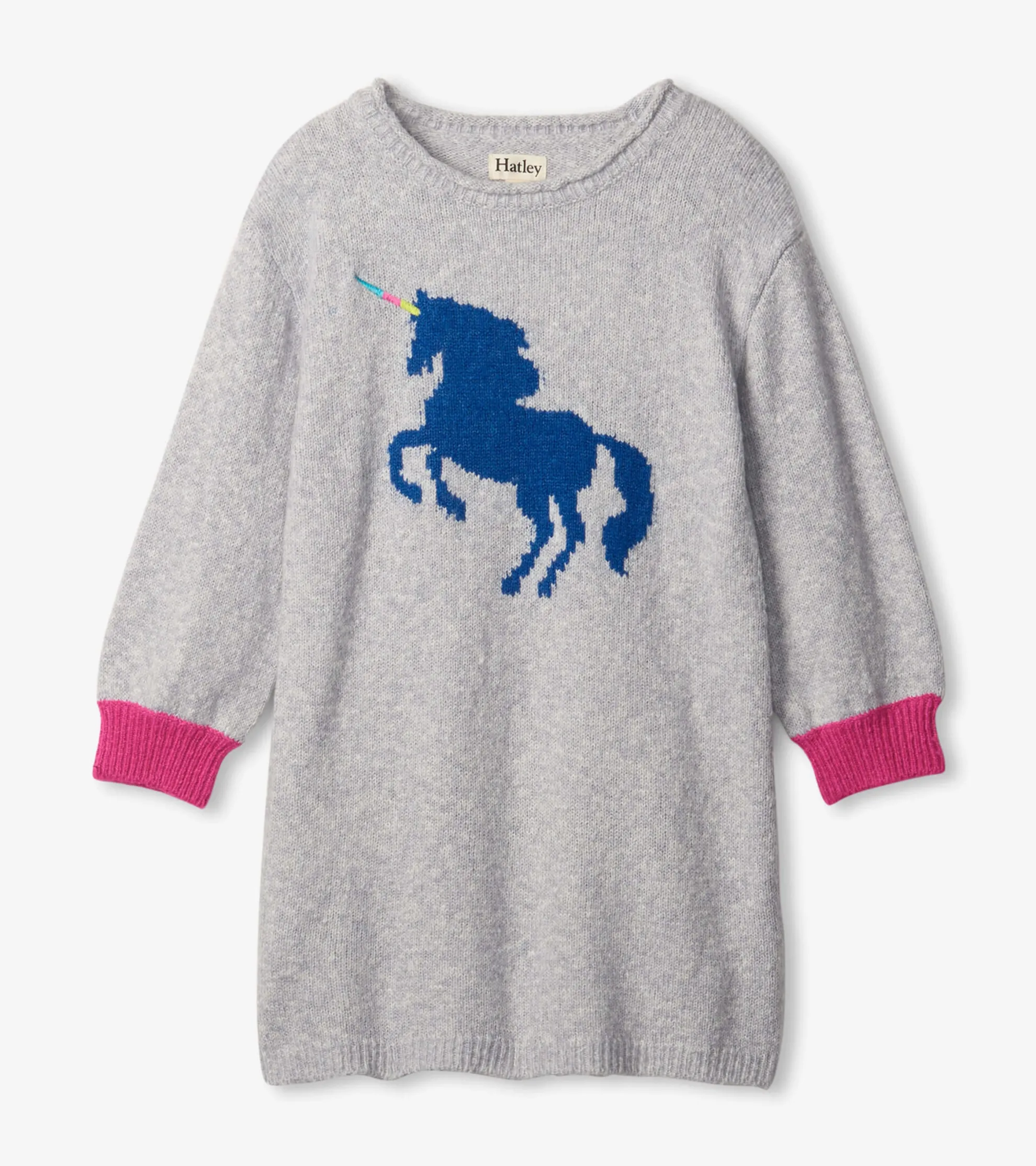 Discount Girls Unicorn Sweater Dress Dresses