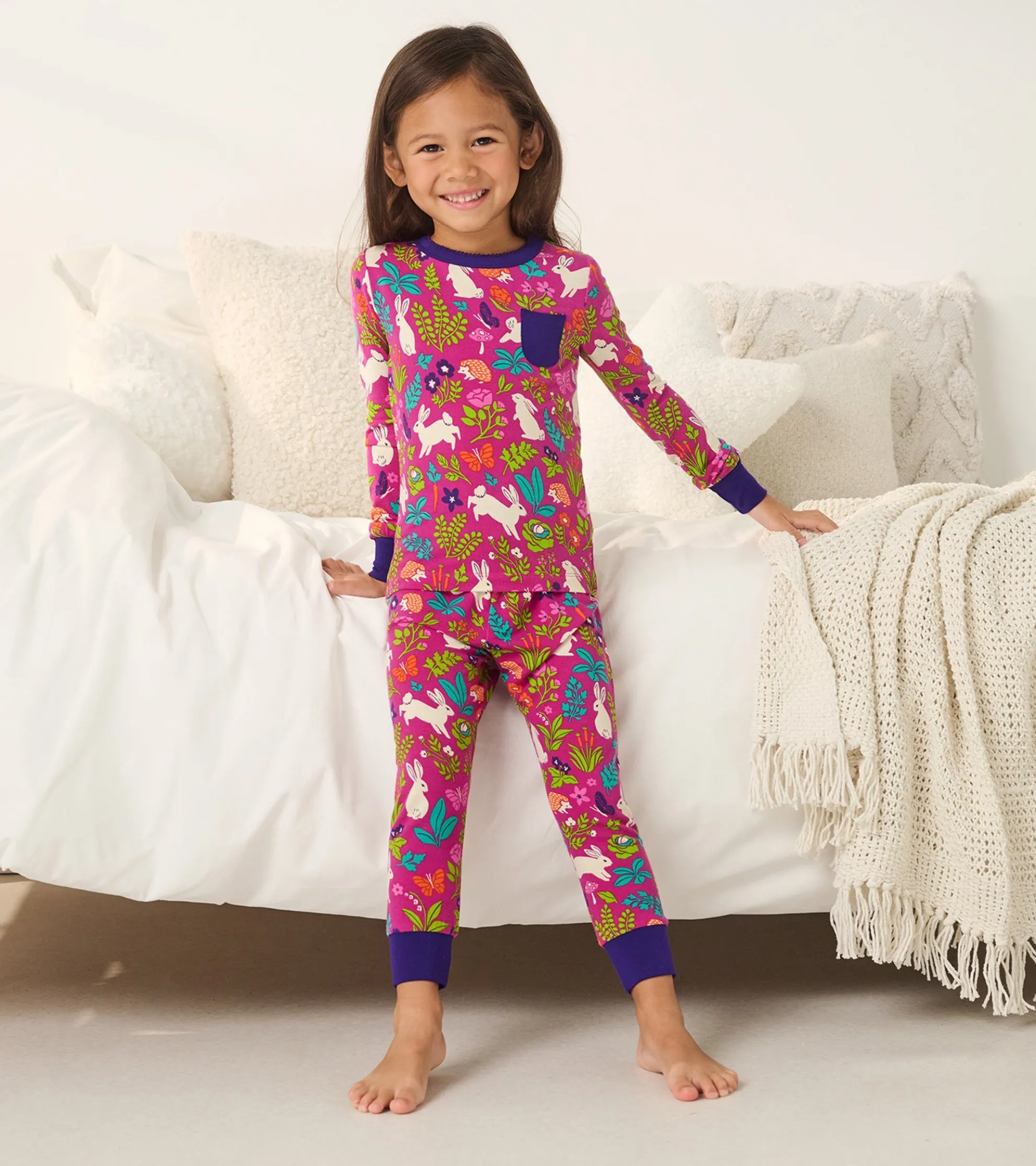 Online Girls Wild Bunnies Bamboo Pajama Set Sleepwear|Sleepwear