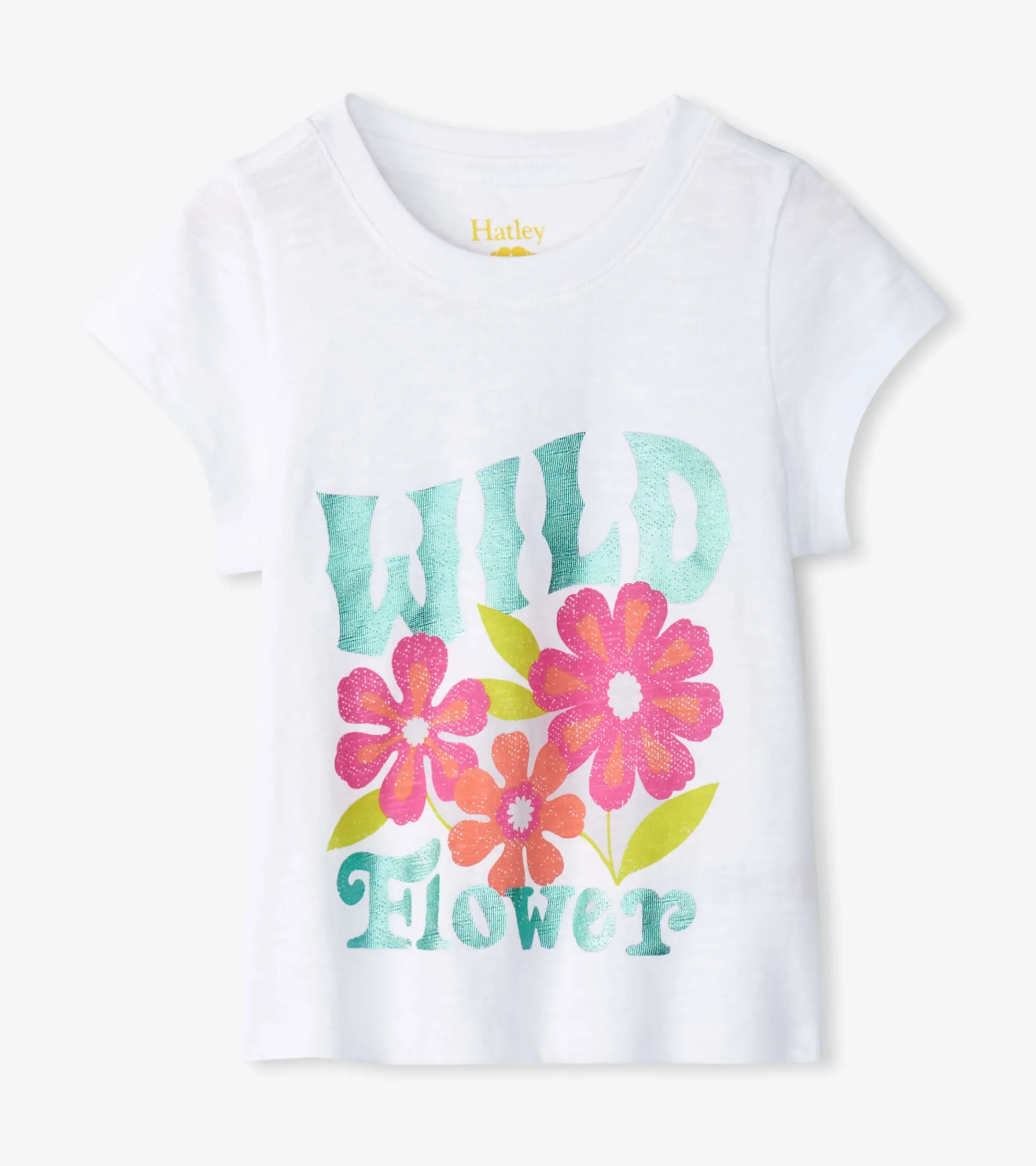 Best Girls Wild Flower Graphic Tee Tops