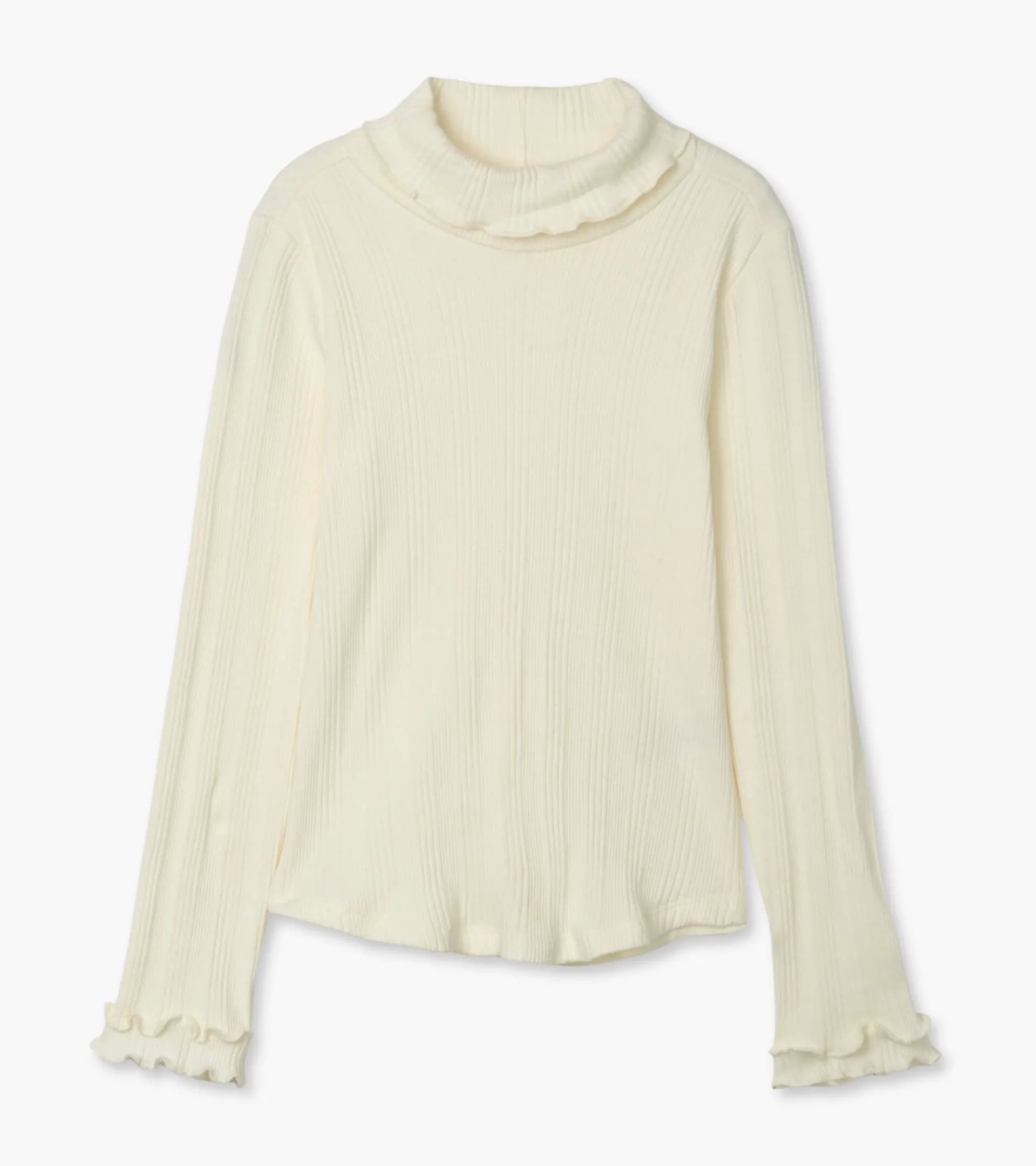 Discount Girls Winter Cream Turtleneck Tops