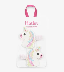 Glitzy Unicorns Glitter Hair Clips Accessories