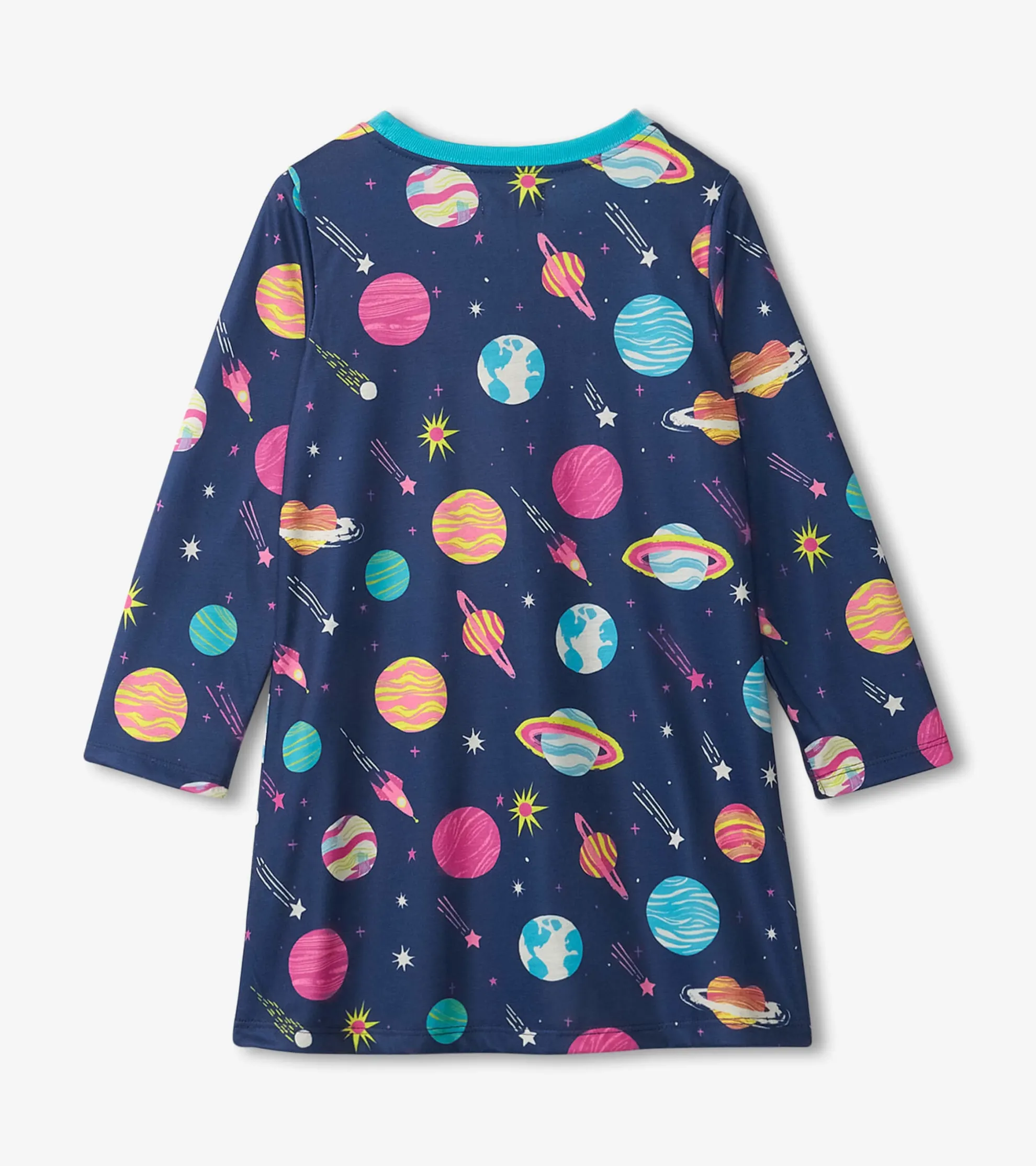 Interstellar Long Sleeve Girls Nightgown Sleepwear|Sleepwear