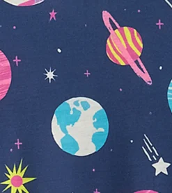 Interstellar Long Sleeve Girls Nightgown Sleepwear|Sleepwear