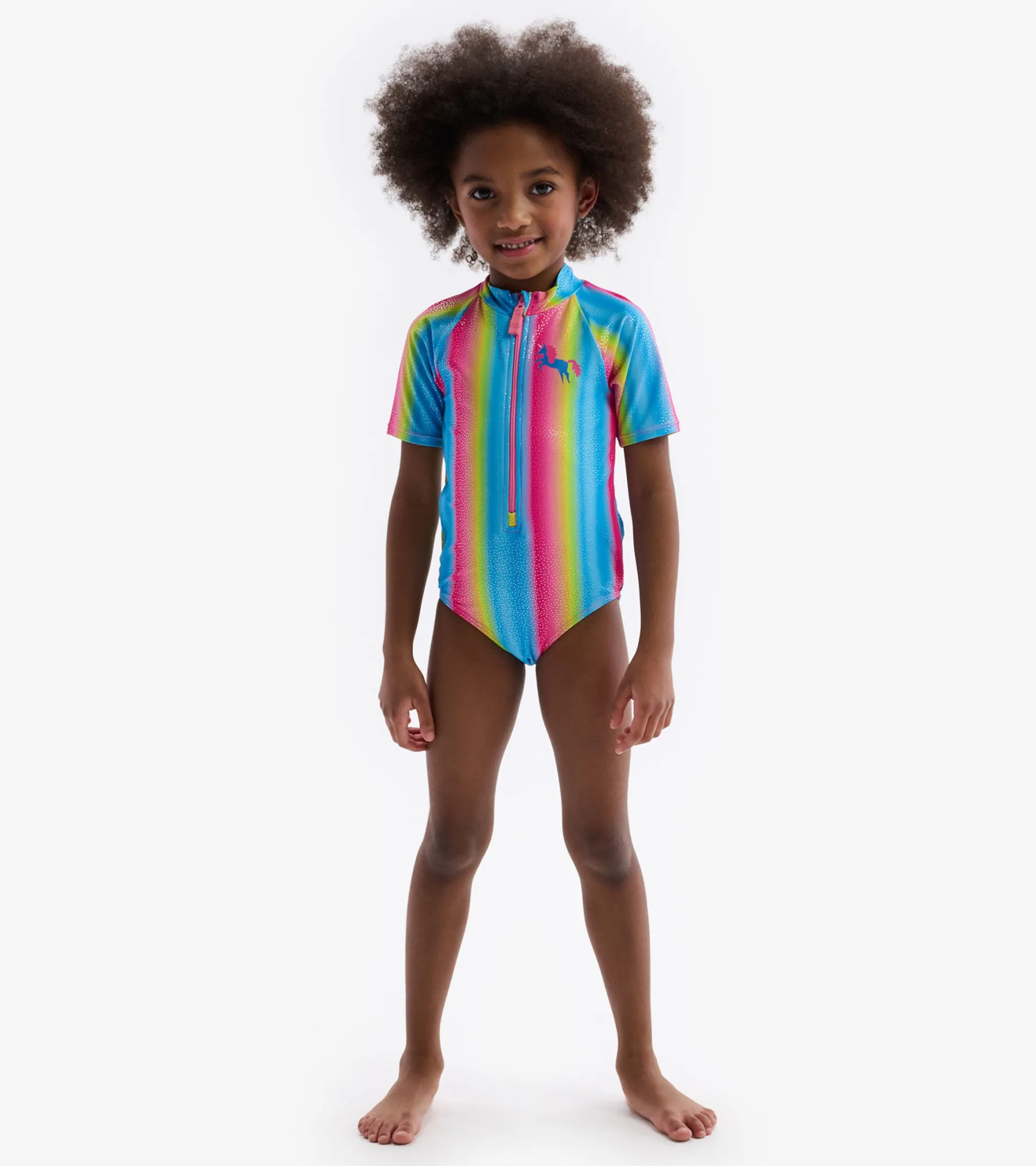 Sale Jelly Bean Rainbow Rashguard One Piece Swimwear|Swimwear