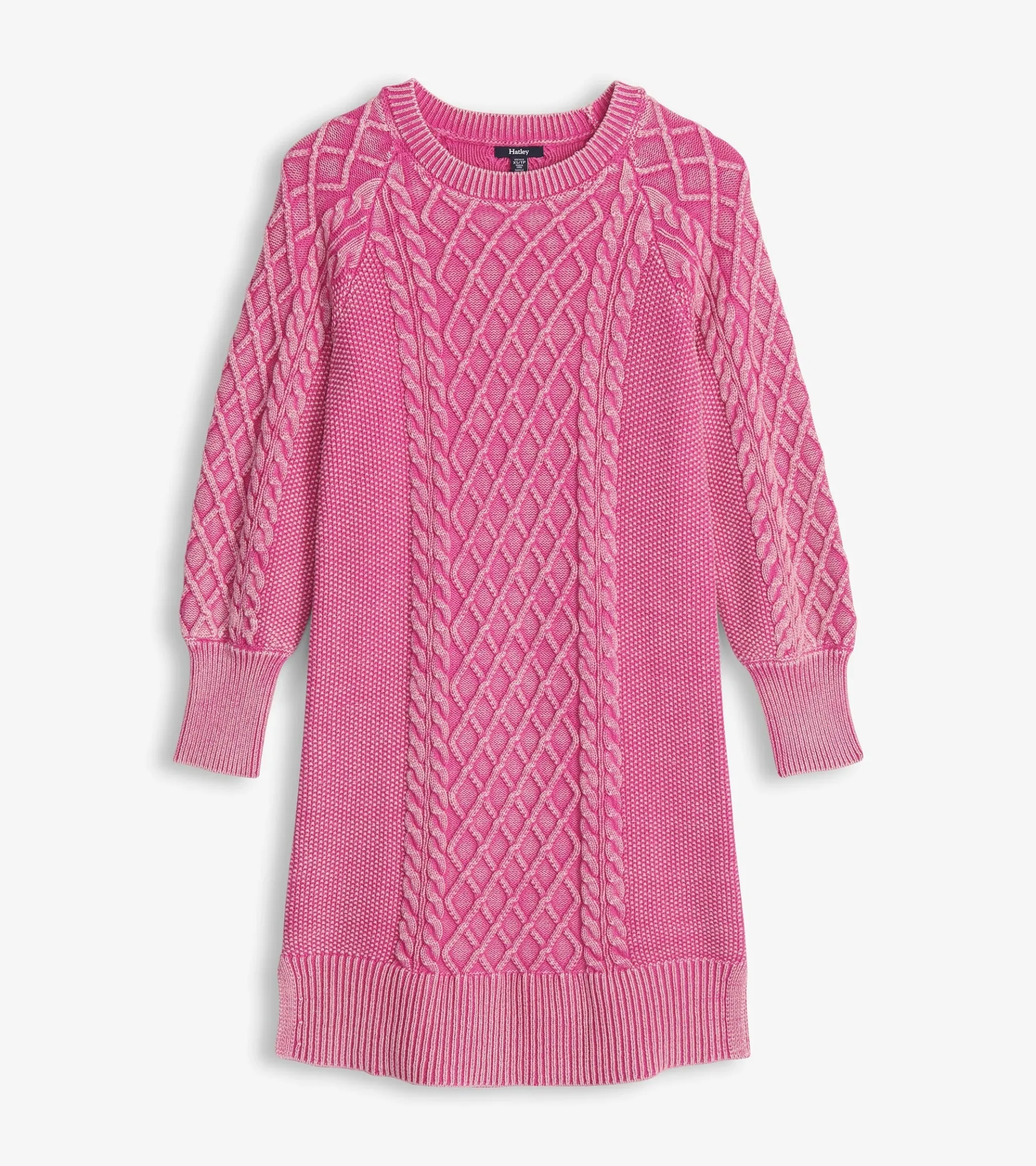 Outlet Juliet Cable Knit Dress - Raspberry Pink Women Dresses