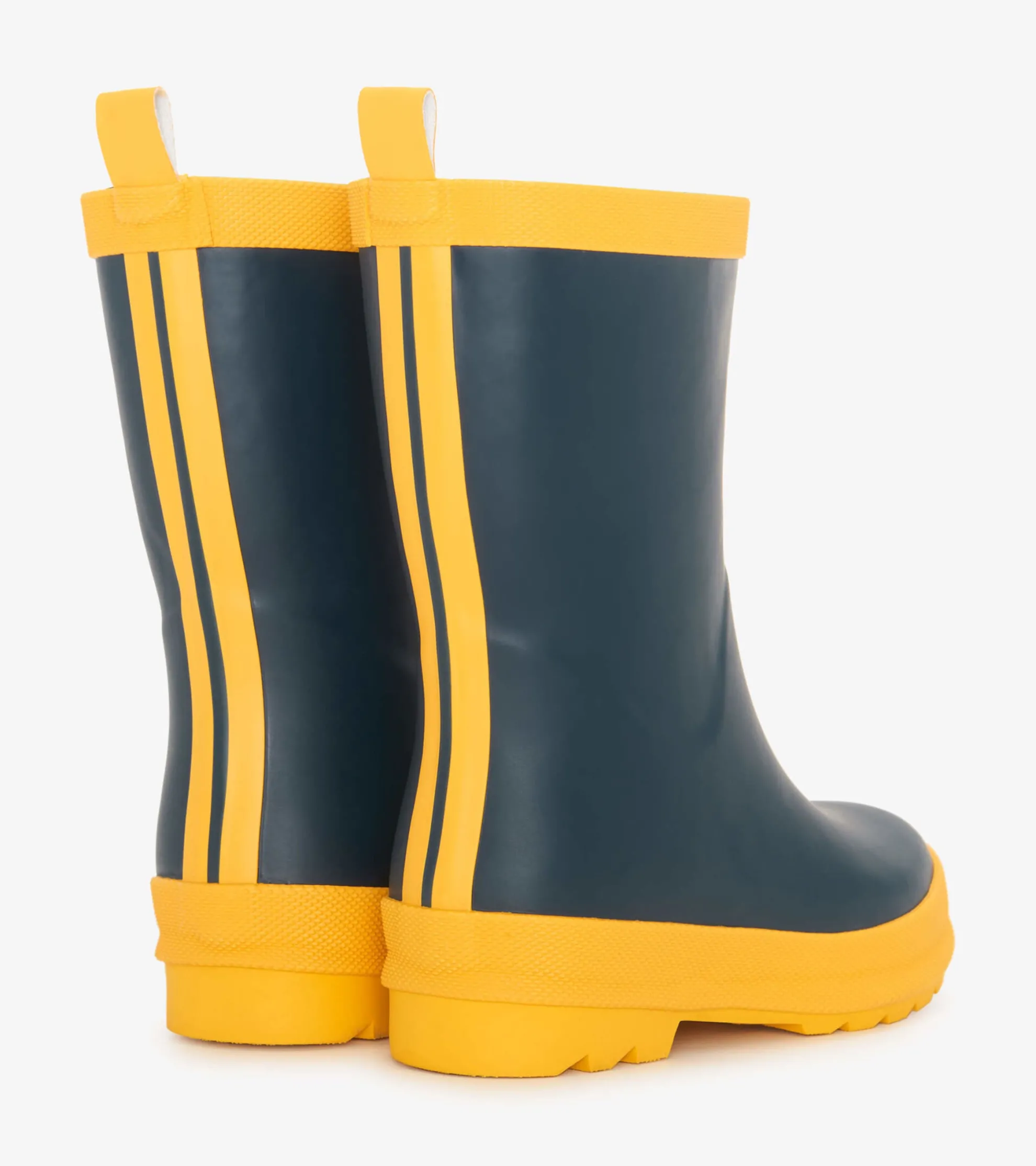 Clearance Kids Navy & Yellow Matte Rain Boots BOY Rainwear|Rainwear