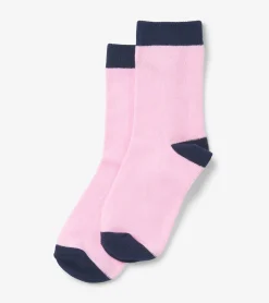 New Kids Pink & Navy Crew Socks Footwear|Socks