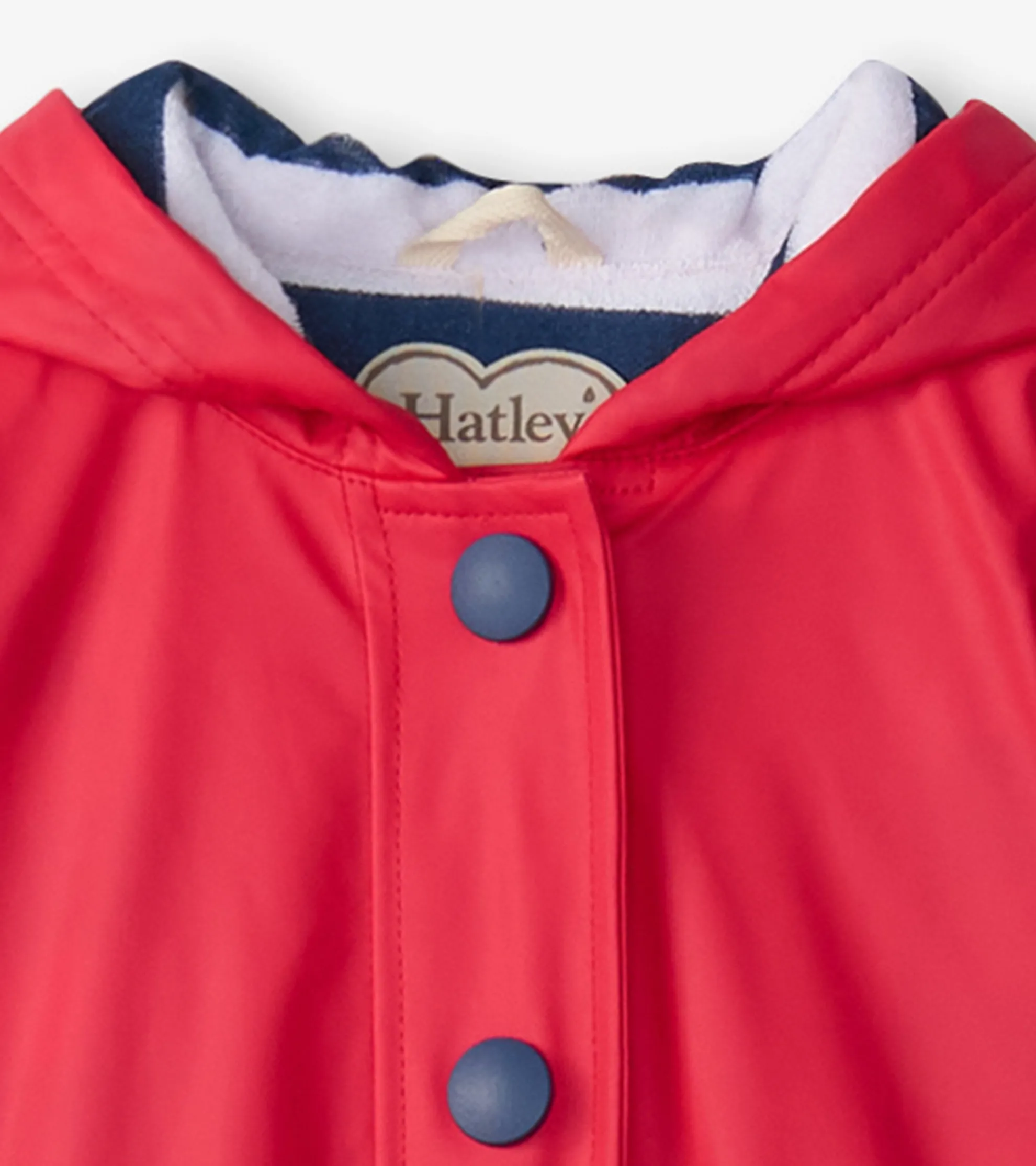 New Kids Red & Navy Button-Up Rain Jacket BOY Rainwear|Rainwear