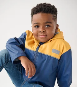 New Kids Yellow & Navy Zip-Up Rain Jacket BOY Rainwear|Rainwear