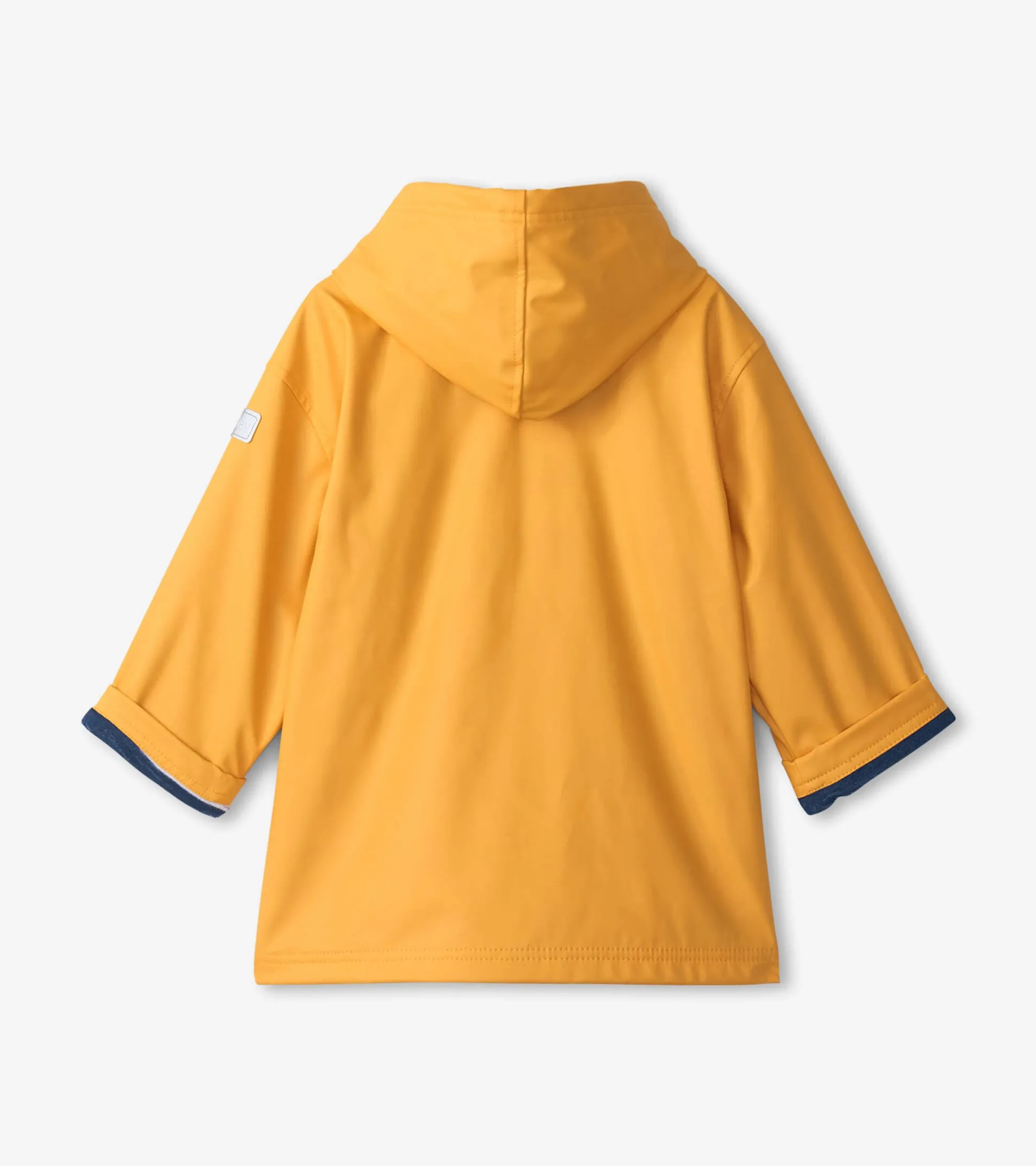 Hot Kids Yellow Zip-Up Rain Jacket BOY Rainwear|Rainwear