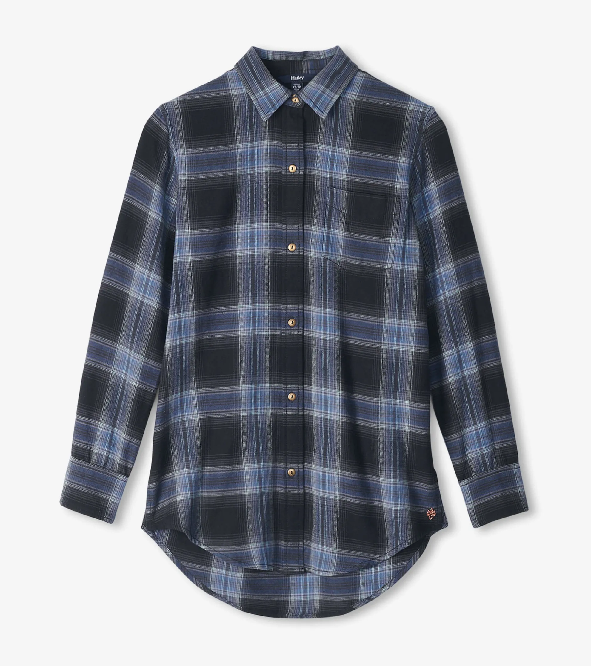 Lara Tunic - Caviar Plaid Women Tops