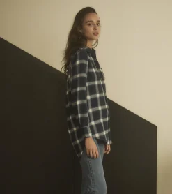 Outlet Lara Tunic - Wide Windowpane Women Tops