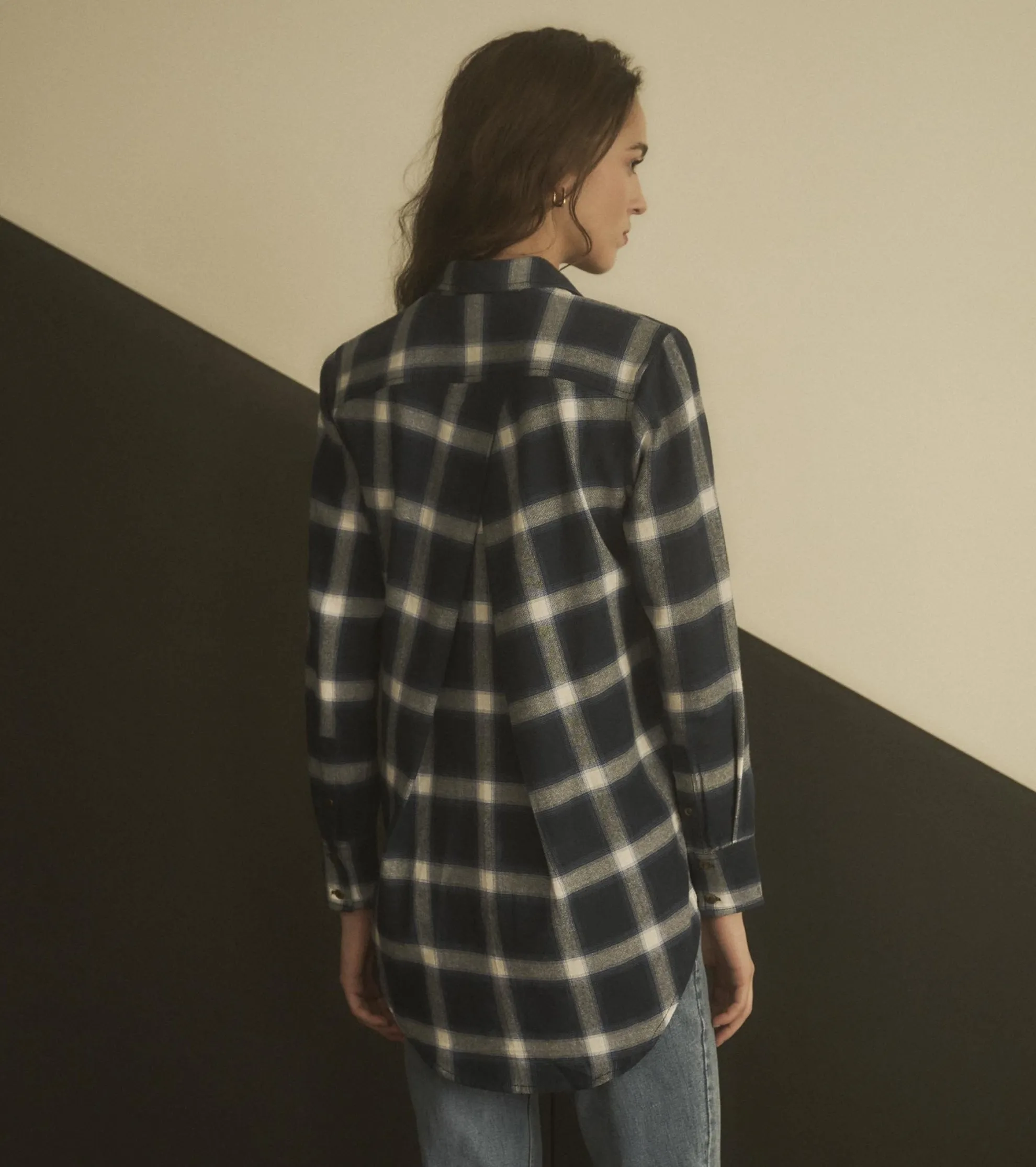 Outlet Lara Tunic - Wide Windowpane Women Tops