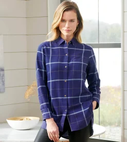 Online Lara Tunic - Windowpane Plaid Women Tops