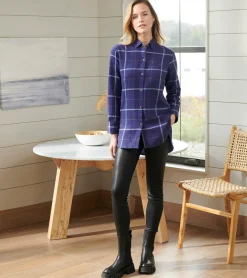 Online Lara Tunic - Windowpane Plaid Women Tops