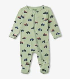 Online Little Tractors Newborn Zip-Up Footed Sleeper Sleepwear|Sleepwear