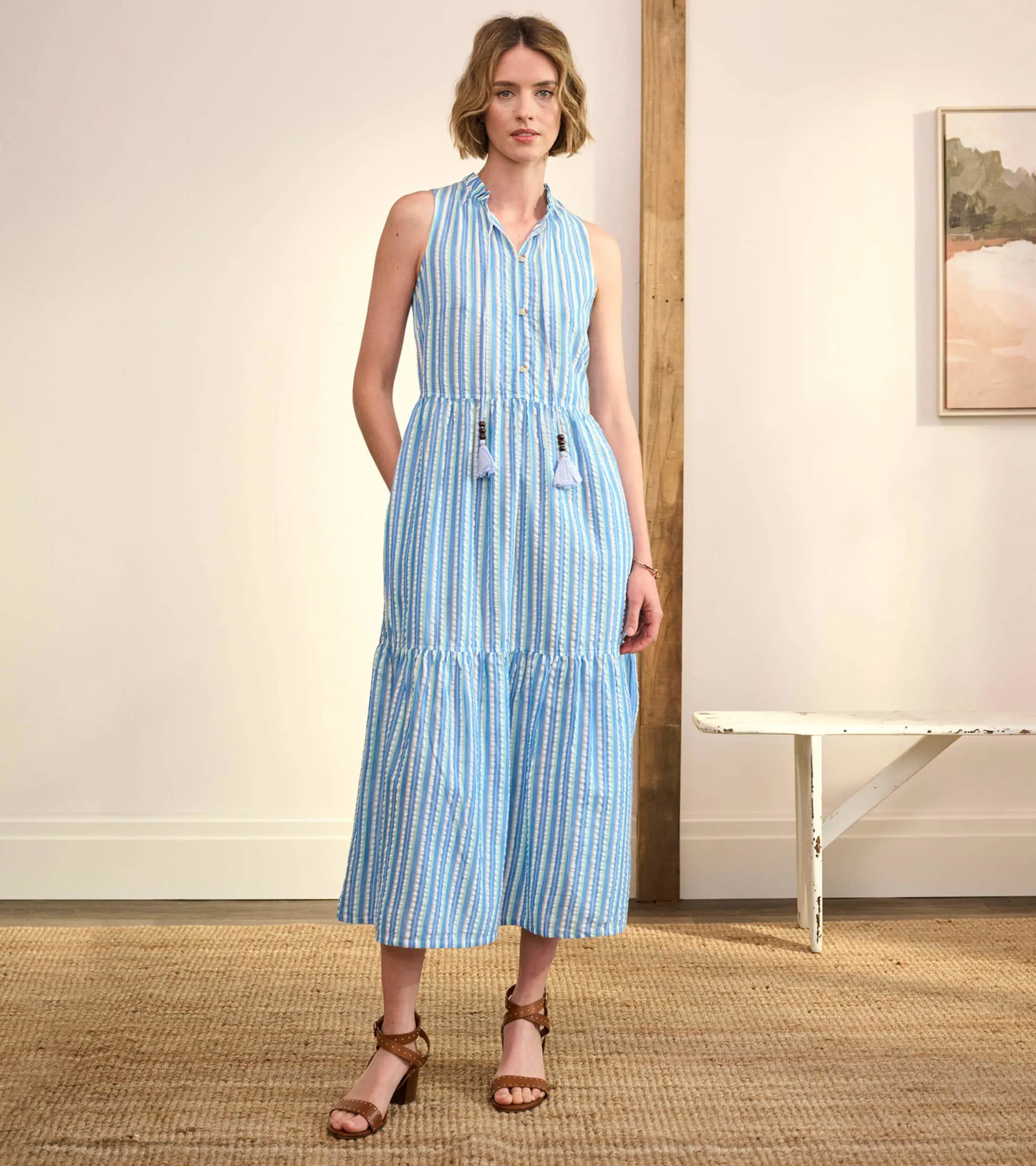 Maggie Sundress - Seersucker Women Dresses