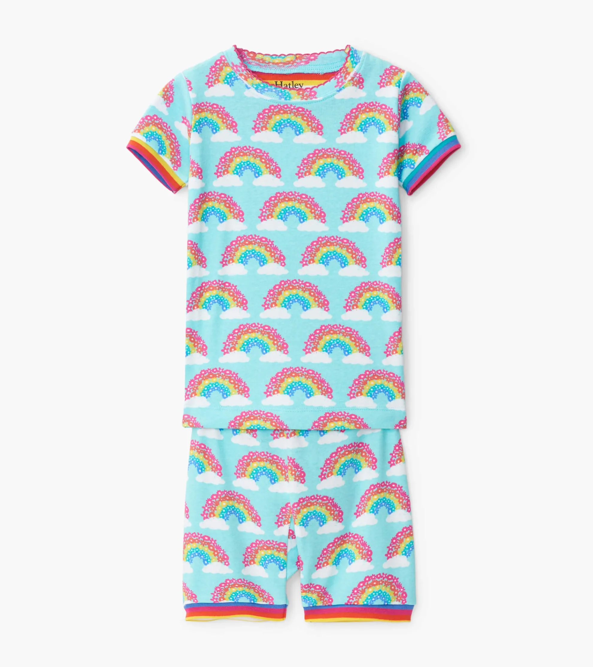 Magical Rainbows Organic Cotton Short Pajama Set Sleepwear|Sleepwear