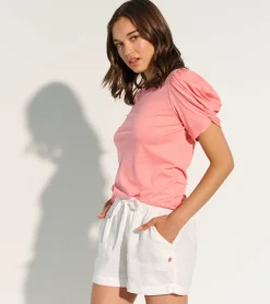 Sale Maya Tee - Salmon Rose Women Tops