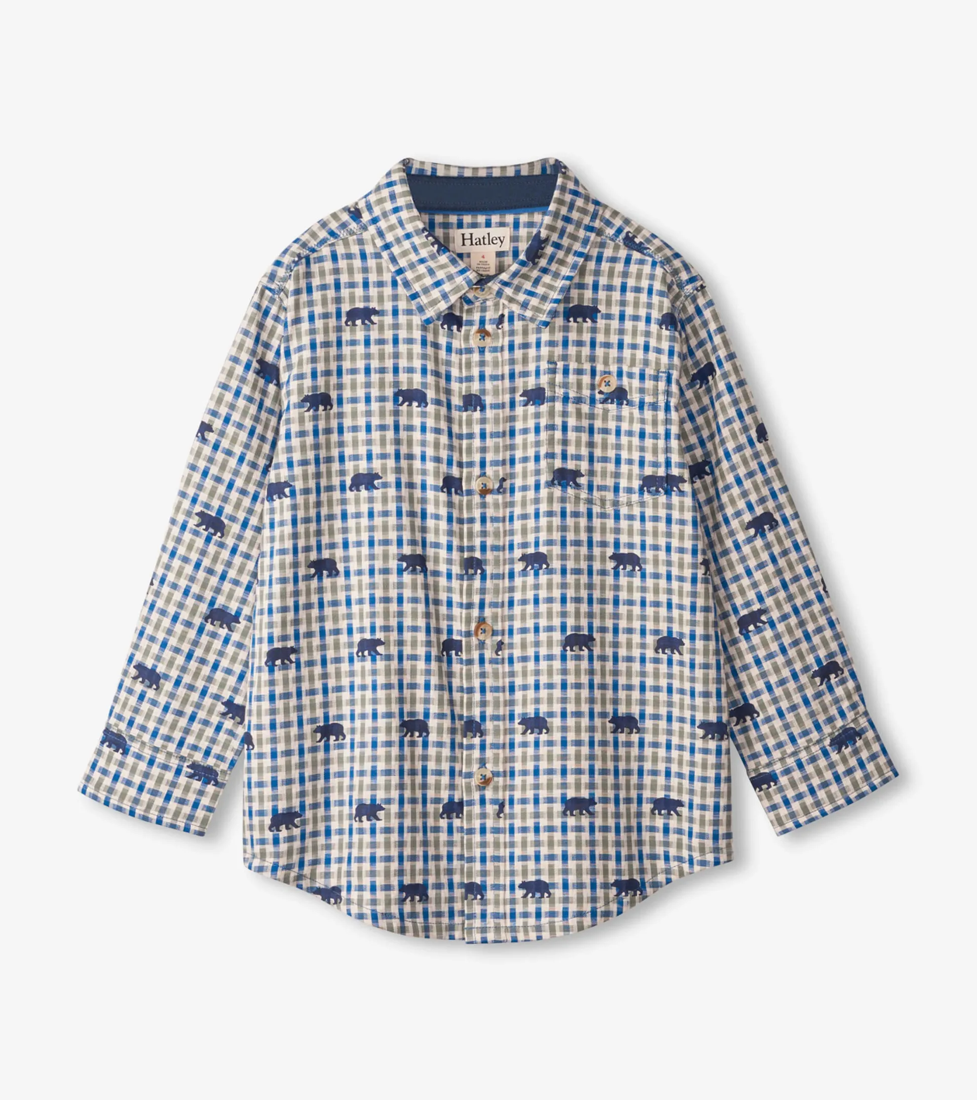 Discount Mini Bears Button Down Shirt BOY Tops