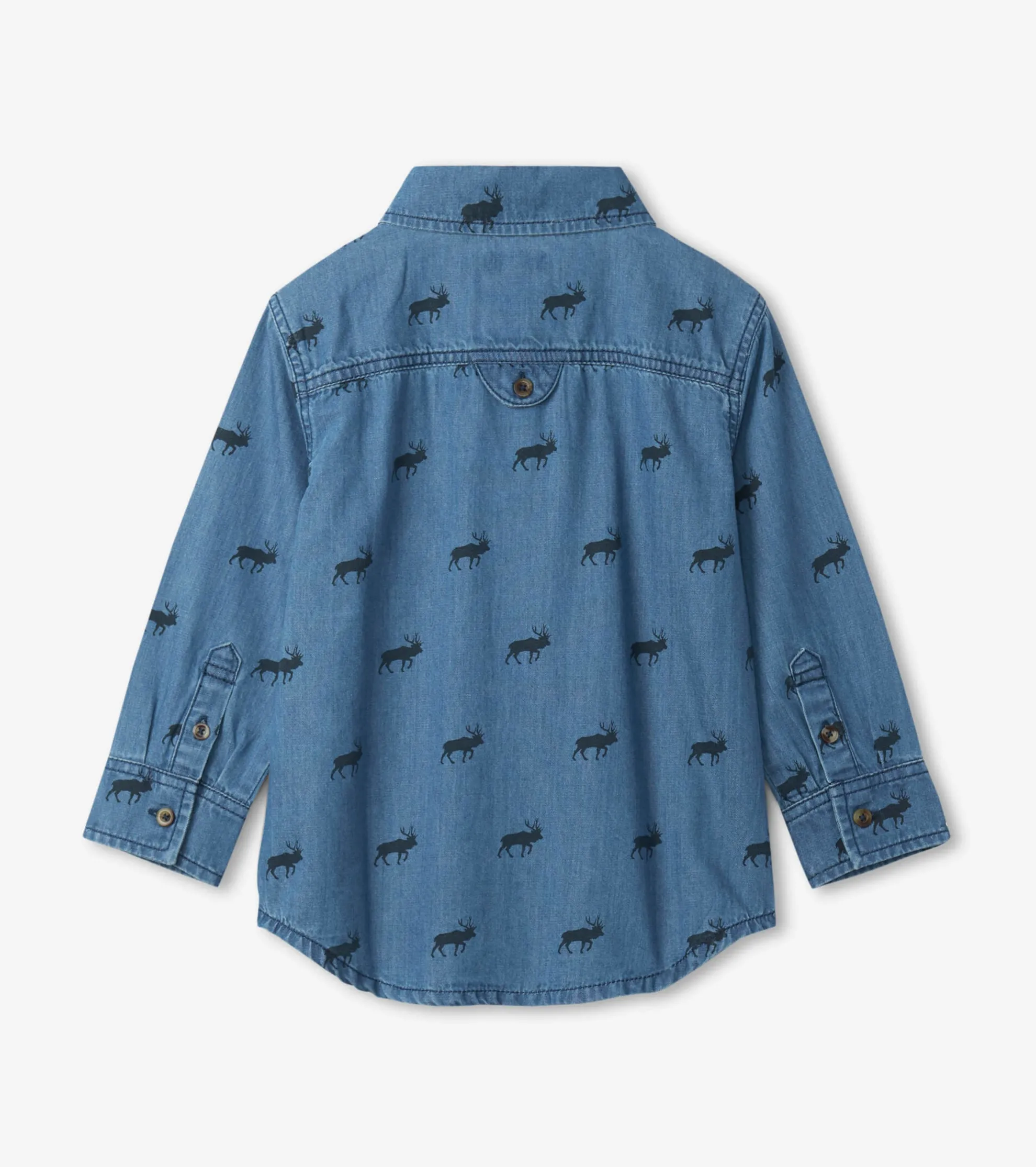 Discount Mini Elk Button Down Shirt BOY Tops