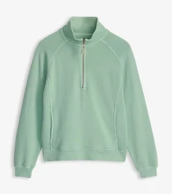Outlet Mock Neck Pullover - Sage Green Women Sweaters