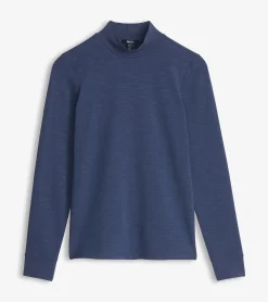 New Mock Neck Top - Patriot Blue Women Tops