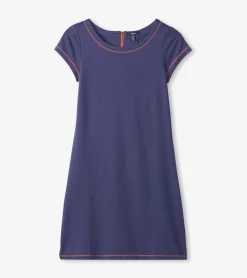 Outlet Nellie Dress - Navy French Terry Women Dresses