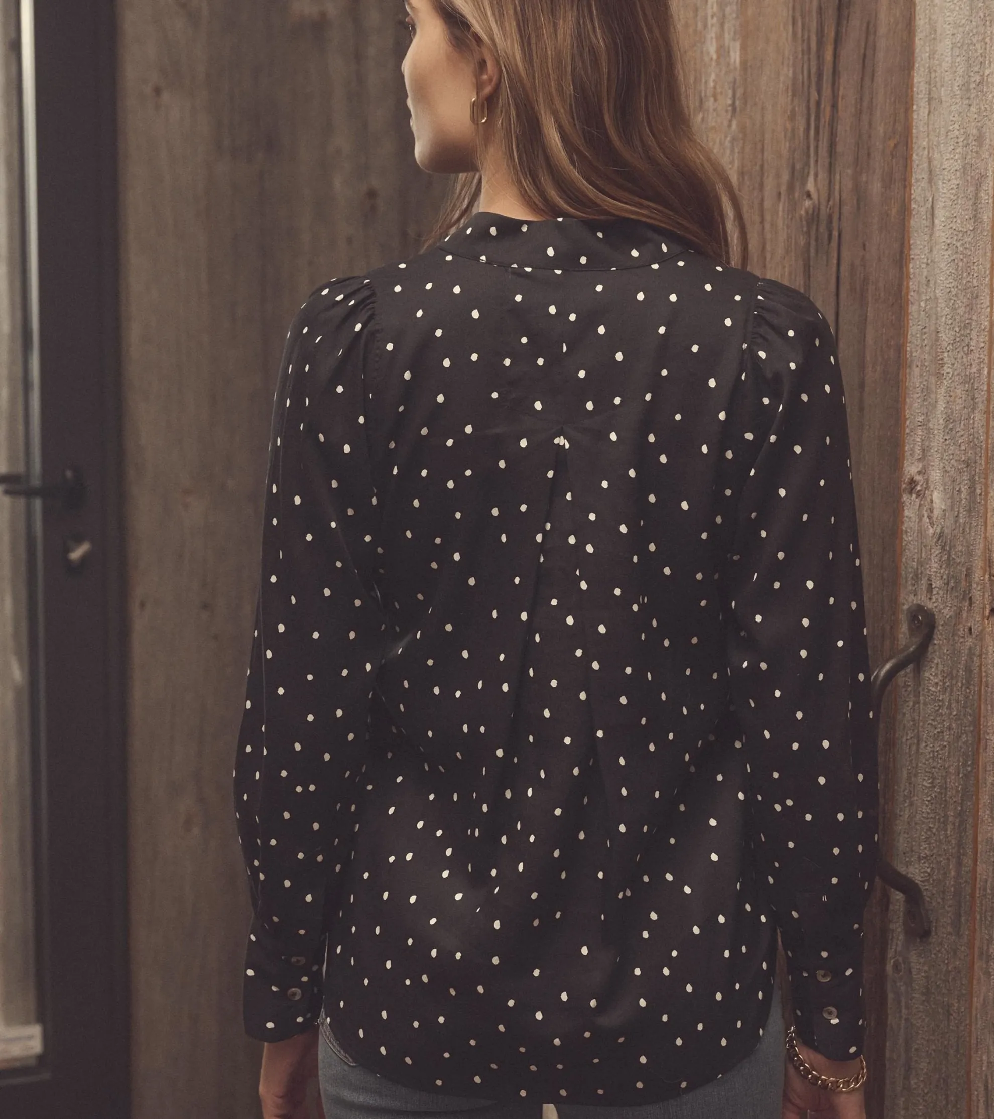 Clearance Olivia Blouse - Classic Spots Women Tops