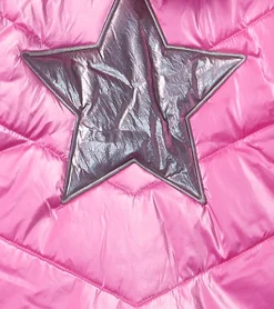 New Pink Star Kids Puffer Jacket Outerwear