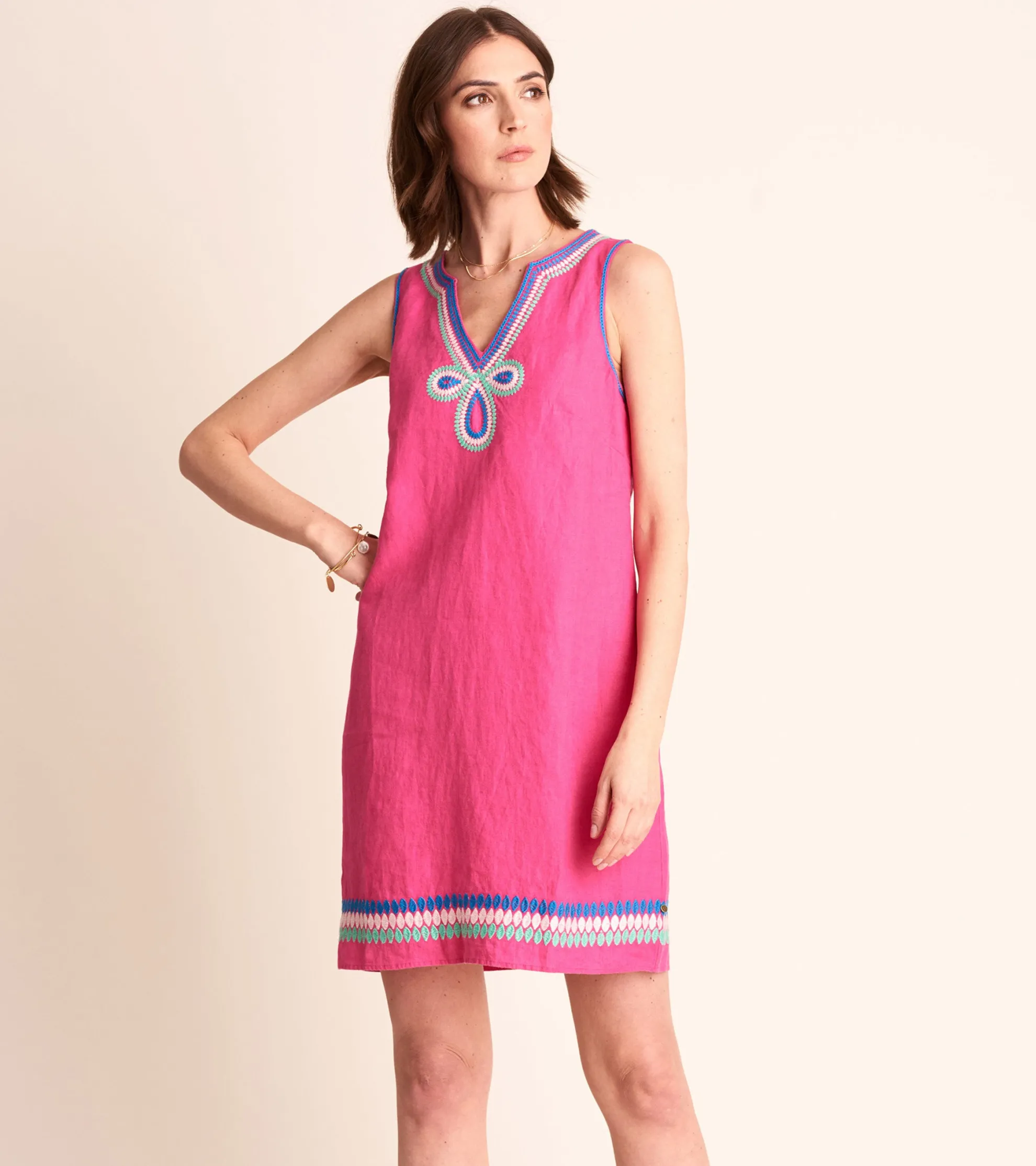 New Portia Sheath Dress - Fuchsia Women Dresses