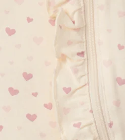 Online Pretty Hearts Newborn Ruffle Footed Sleeper Sleepwear|Sleepwear
