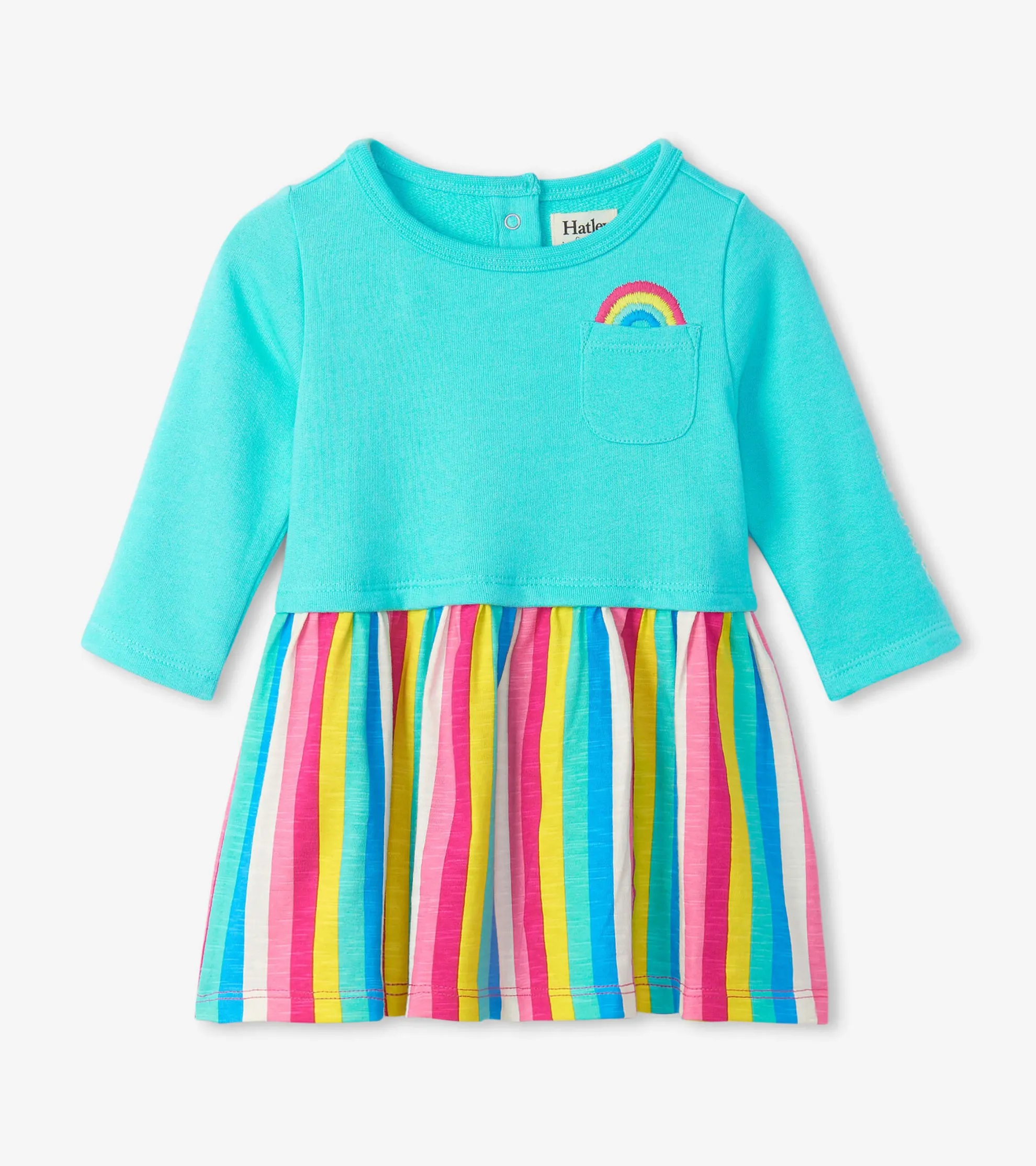 Clearance Radiant Rainbow Layered Knit Dress Dresses