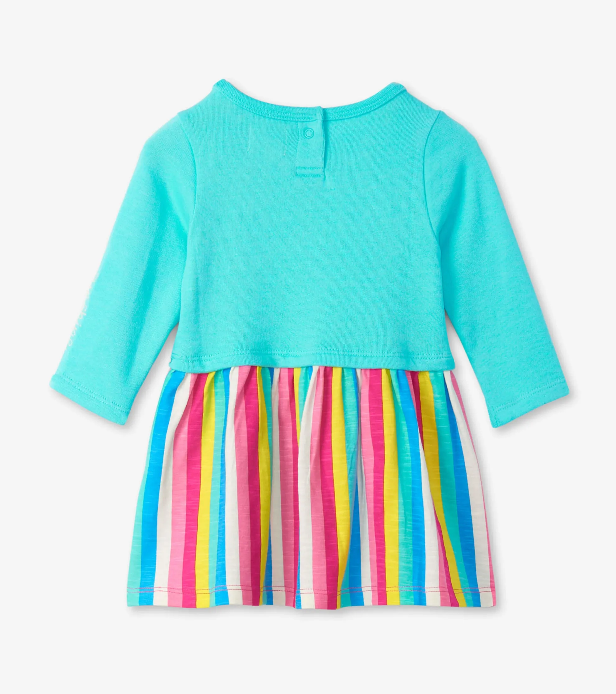 Clearance Radiant Rainbow Layered Knit Dress Dresses