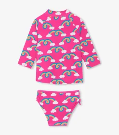 Rainbow Arch Rashguard Set Swimwear|Swimwear