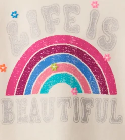 Online Rainbow Long Sleeve T-Shirt Tops