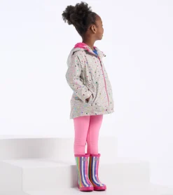 Discount Rainbow Stripes Shiny Kids Rain Boots Rainwear|Rainwear