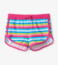 Hot Rainbow Stripes Swim Shorts Swimwear|Swimwear