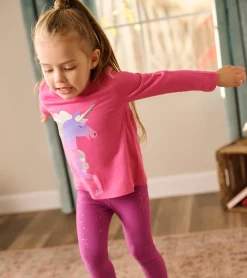 Clearance Rasberry Unicorn Long Sleeve T-Shirt Tops