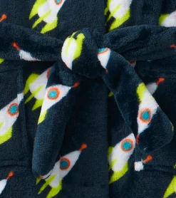 Sale Rocket Man Kids Fleece Robe BOY Sleepwear|Sleepwear