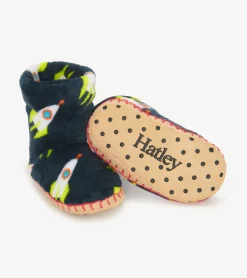 Hot Rocket Man Kids Fleece Slippers BOY Footwear|Accessories