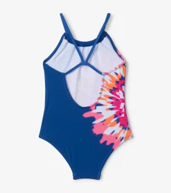 Sale Shibori Tie Dye Gather Front Swimsuit Swimwear|Swimwear