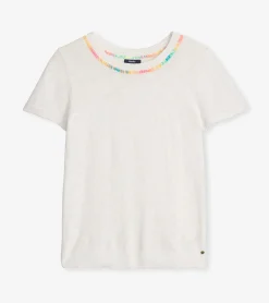 Online Simone Knit Tee - White Women Tops