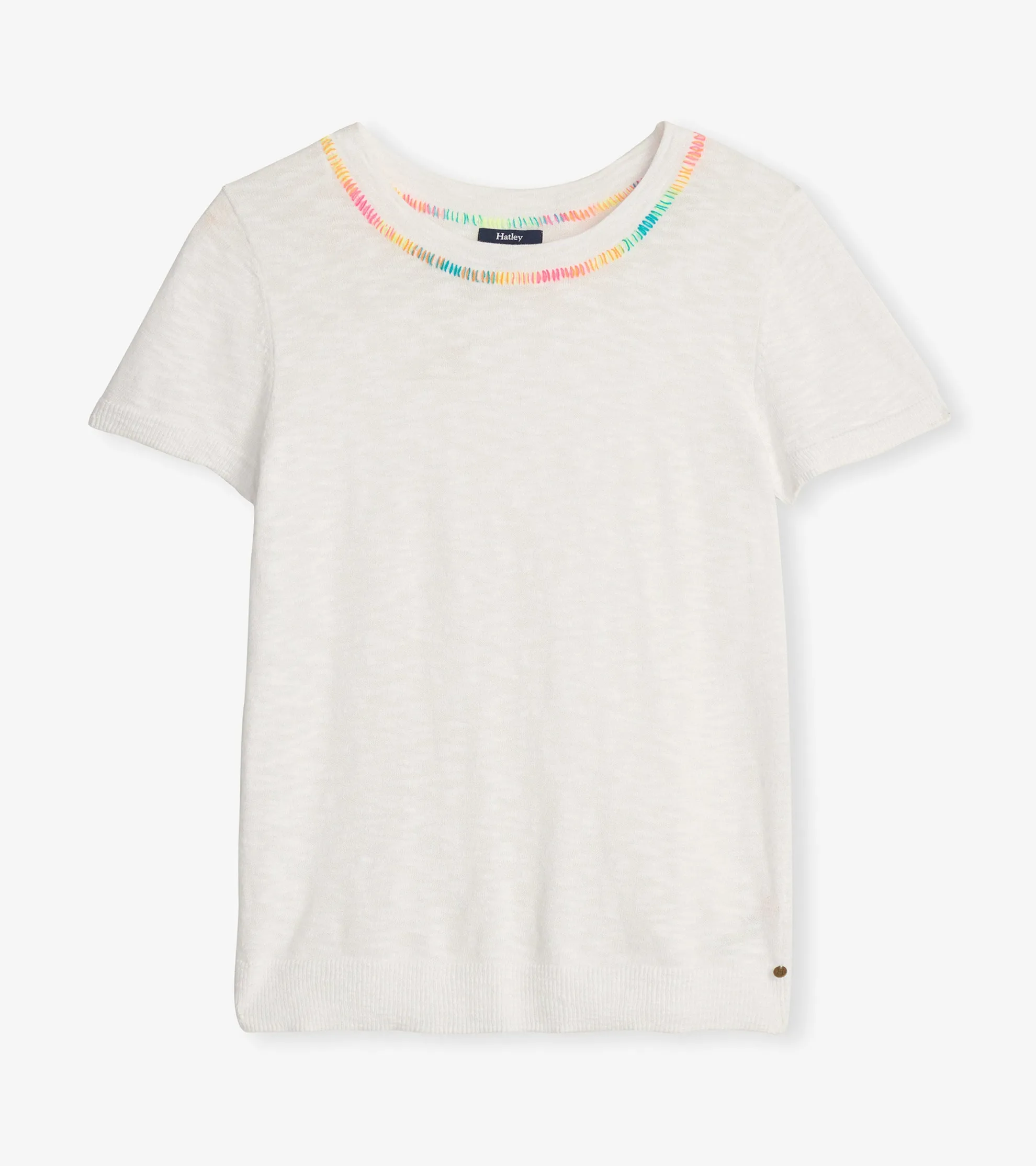 Online Simone Knit Tee - White Women Tops