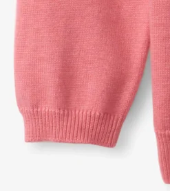 New Striped Heart Ruffle Sleeve Sweater Sweaters