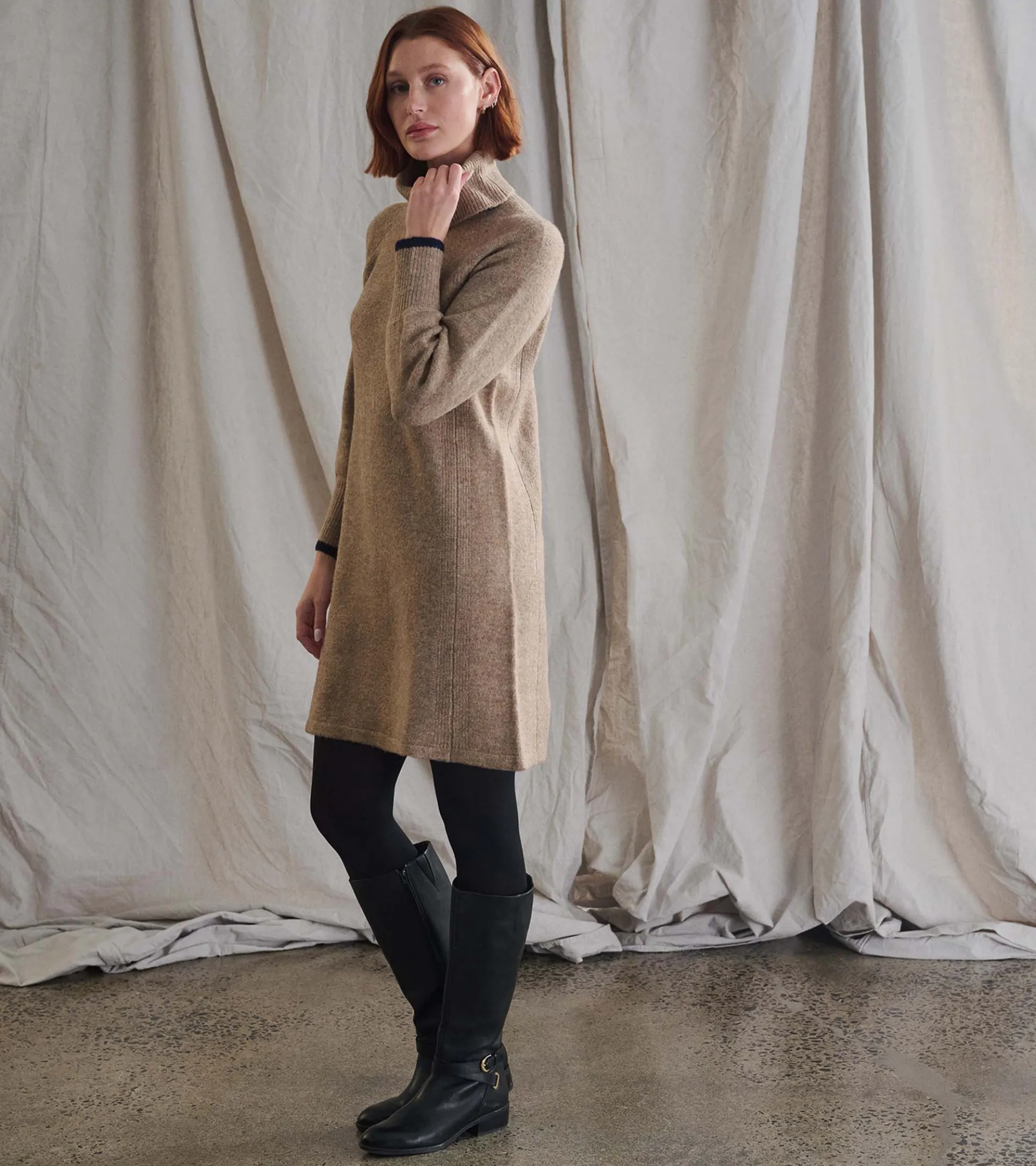 New Swing Sweater Dress - Oatmeal Heather Women Dresses