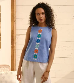 Best Tessa Tank Top - Chambray Women Tops
