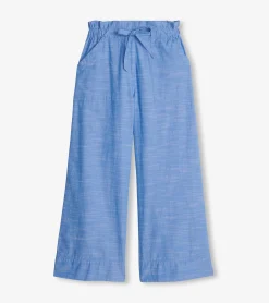 Clearance Tie Front Pants - Chambray Women Bottoms